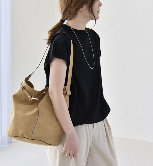 quaranciel「《予約》quaranciel:〈手洗い可能〉ドロスト フレンチスリーブ シアー ニット プルオーバー」|ニット・セーター|