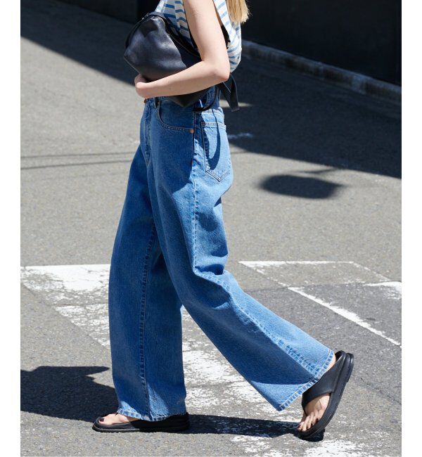 OUTDOOR PRODUCTS Usual Things「追加3 ULTライトデニムハイライズルーズ5PKT」|デニム|