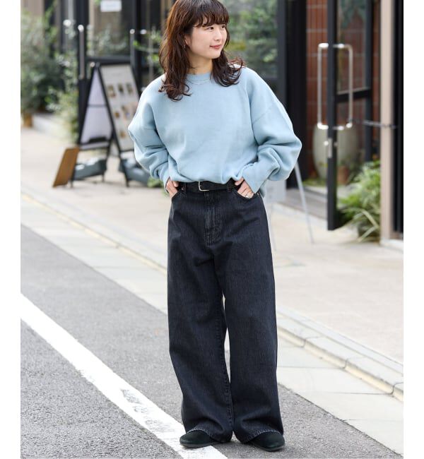 OUTDOOR PRODUCTS Usual Things「追4 ULTデニムハイライズルーズ5PKT」|デニム|