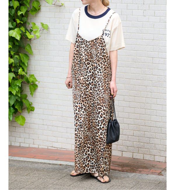 OUTDOOR PRODUCTS Usual Things「≪予約≫レオパードキャミワンピース」|ワンピース|