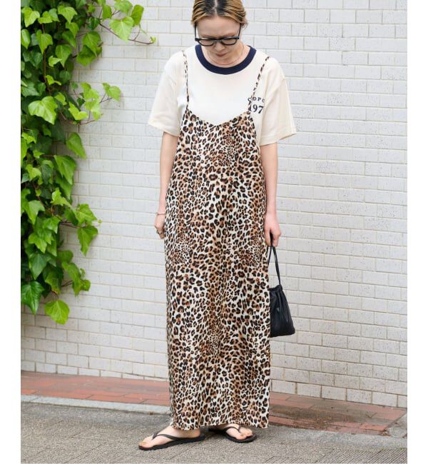 OUTDOOR PRODUCTS Usual Things「≪予約≫レオパードキャミワンピース」|ワンピース|