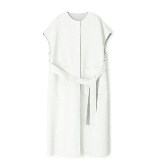 TOMORROWLAND collection「ウールカシミヤライトリバー ベルテッドロングジレ」|その他|13 ホワイト系