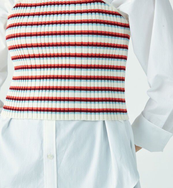 MACPHEE「コットンリブキャミソール」|ニット・セーター|