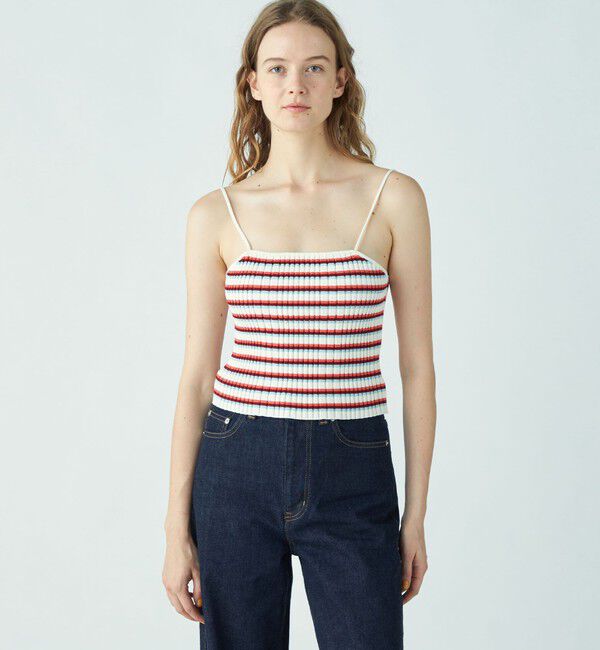 MACPHEE「コットンリブキャミソール」|ニット・セーター|