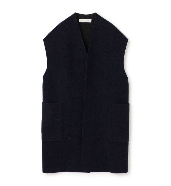 GALERIE VIE「ブークレダブルフェイス ミドルジレ」|ベスト・ジレ|69 ネイビー