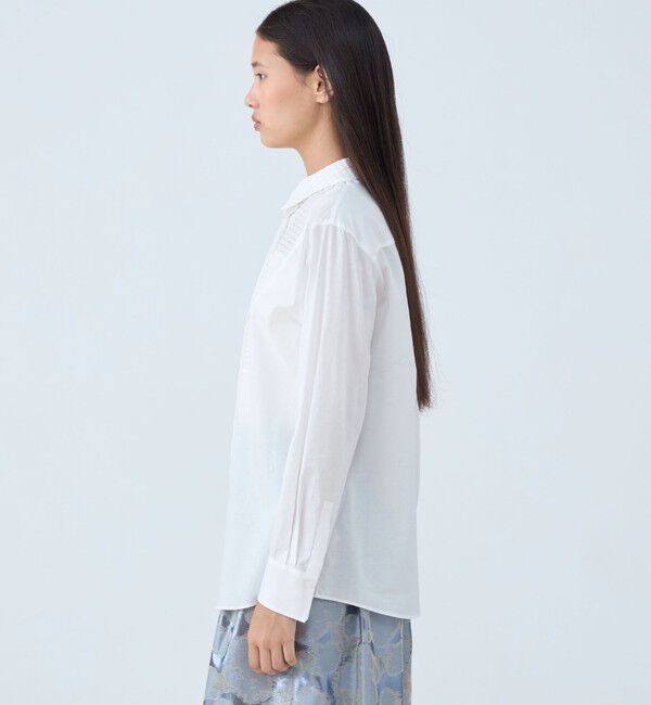 TOMORROWLAND collection「シアーサークル エンブロイダリーボザムブラウス」|シャツ・ブラウス|