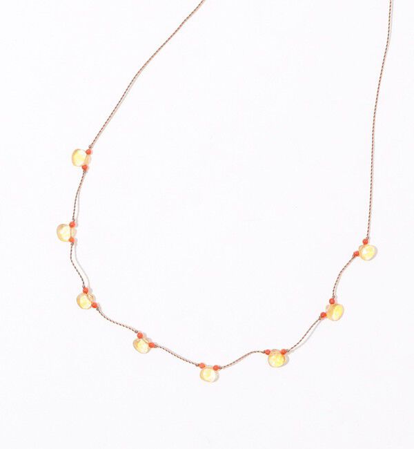 TOMORROWLAND GOODS「SEE REAL FLOWERS CITRINE PETAL ネックレス」|ネックレス|