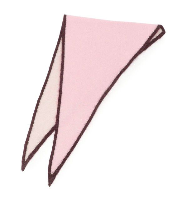 TOMORROWLAND GOODS「ASAUCE MELER カシミヤ トライアングルストール」|ストール|34 ピンク系
