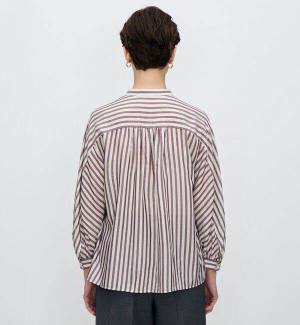 TOMORROWLAND collection「トラックストライプ ヨークスリーブブラウス」|シャツ・ブラウス|