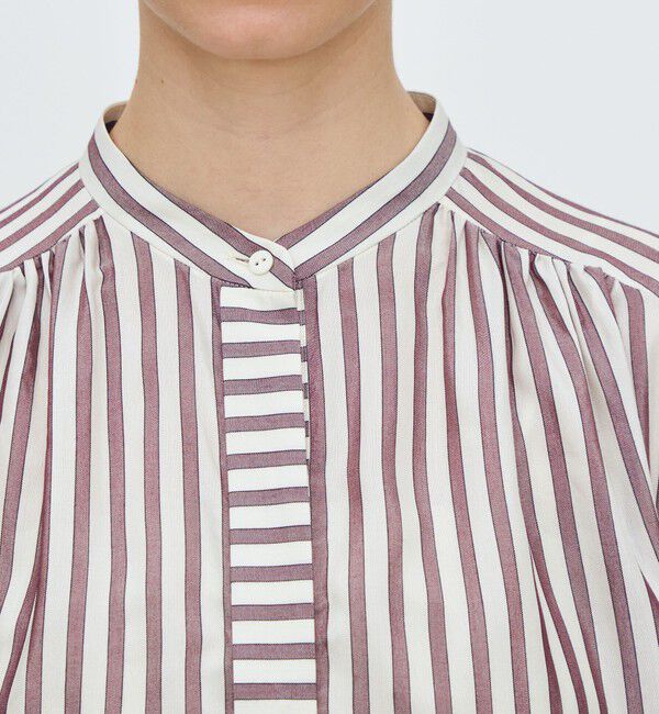 TOMORROWLAND collection「トラックストライプ ヨークスリーブブラウス」|シャツ・ブラウス|