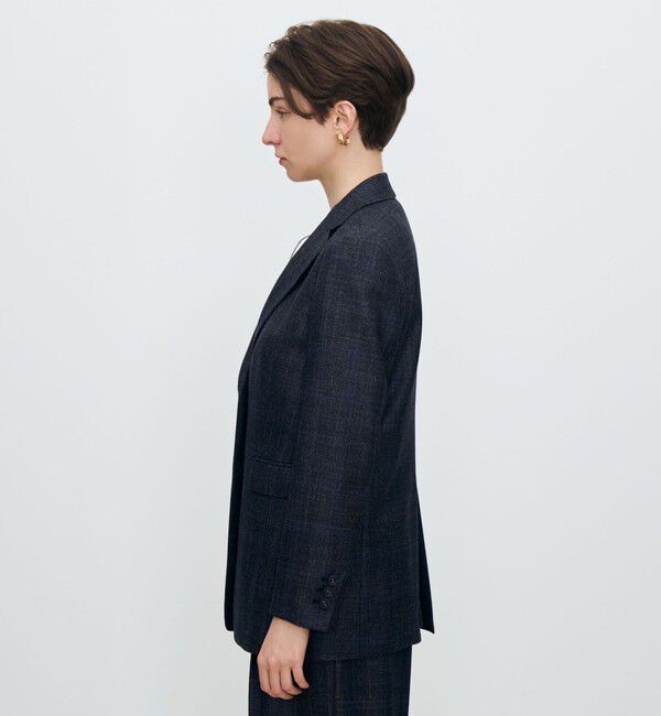 TOMORROWLAND collection「SILK AIR PANE シングル2Bジャケット」|テーラードジャケット|