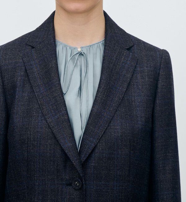 TOMORROWLAND collection「SILK AIR PANE シングル2Bジャケット」|テーラードジャケット|