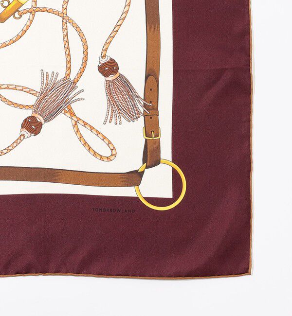 TOMORROWLAND GOODS「Atelier TOMORROWLAND TASSEL シルクスカーフ」|バンダナ・スカーフ|