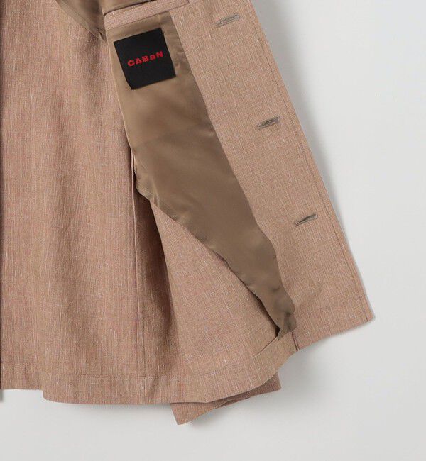 CABaN「コットンリネンスラブ 4ポケットカバーオールジャケット」|テーラードジャケット|