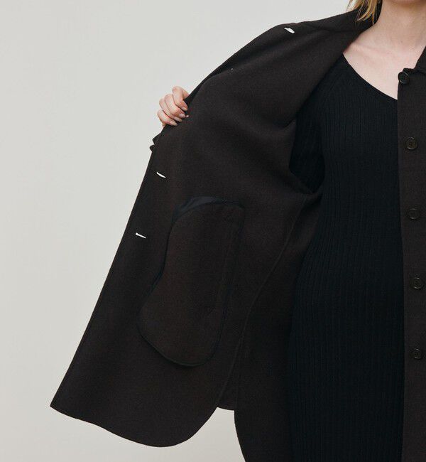 DES PRES「ライトダブルフェイスシャギー チンベルト付きコート」|その他|