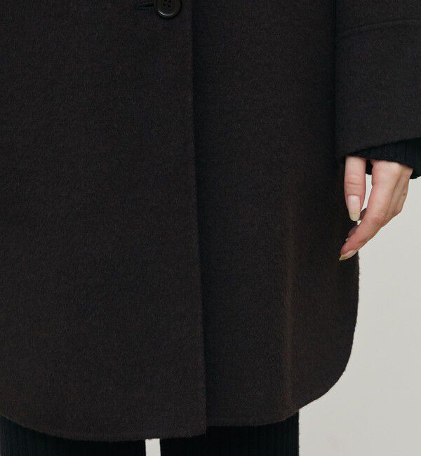 DES PRES「ライトダブルフェイスシャギー チンベルト付きコート」|その他|