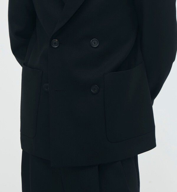 CABaN「ウールダブルクロス 4ボタンジャケット」|テーラードジャケット|