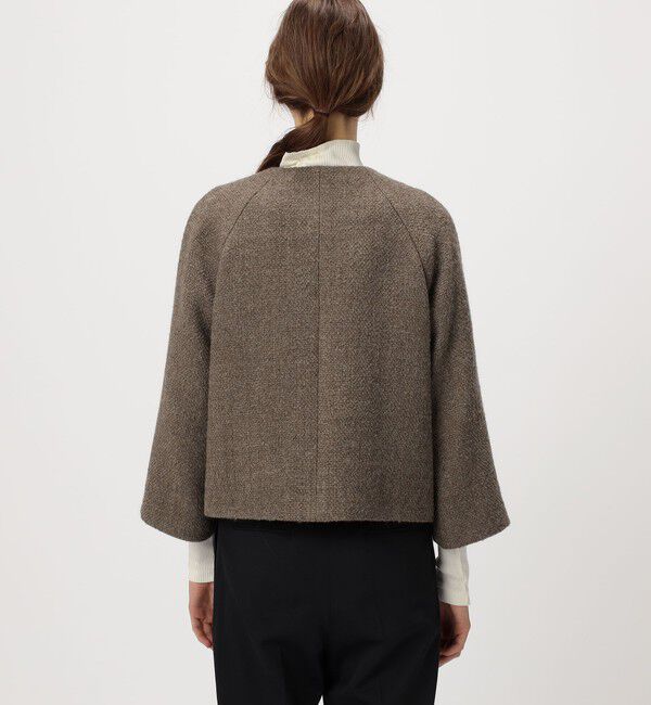 TOMORROWLAND collection「ロービングオックス  Aラインジャケット」|ノーカラージャケット|