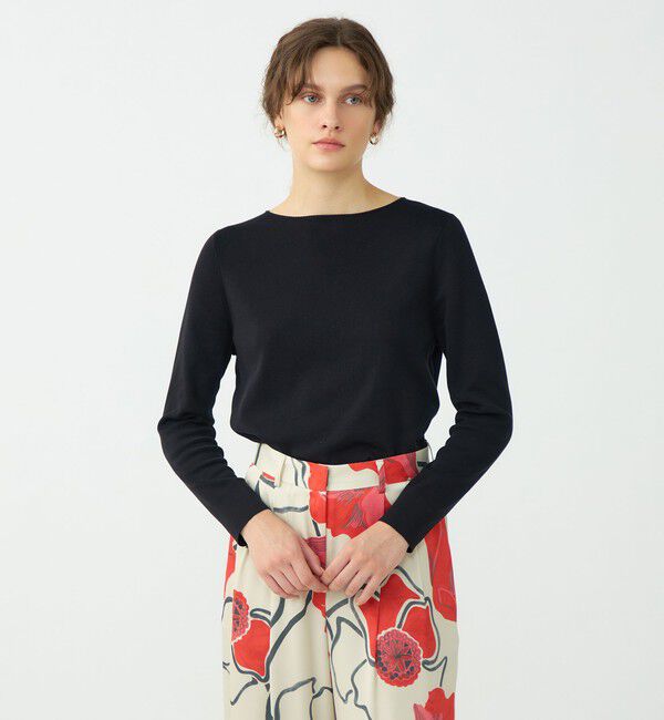 Ballsey「スビンコットン ボートネックプルオーバー」|ニット・セーター|