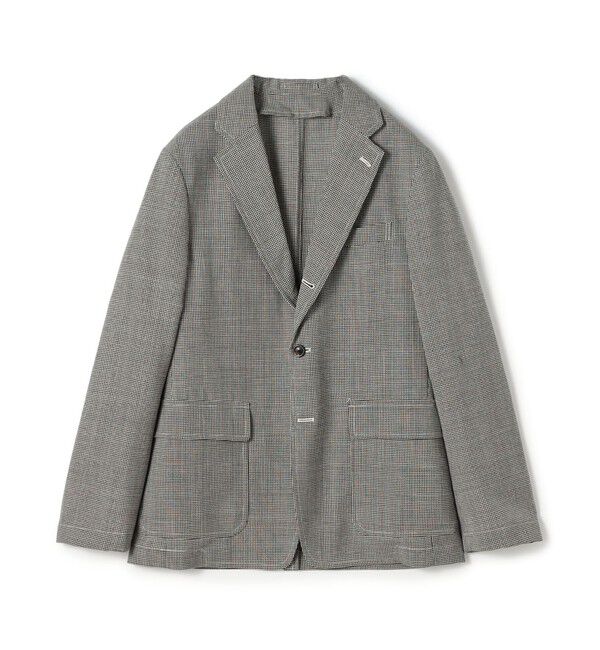 TOMORROWLAND MENS「トロピカルウーステッド シングルブレステッド 3Bジャケット ALFRED BROWN」|テーラードジャケット|18 ハウンドトゥース