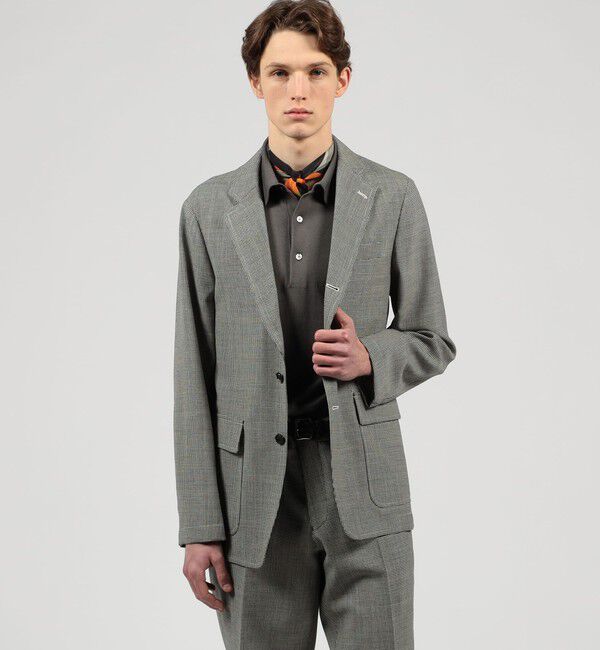 TOMORROWLAND MENS「トロピカルウーステッド シングルブレステッド 3Bジャケット ALFRED BROWN」|テーラードジャケット|