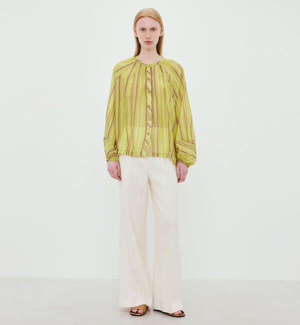 TOMORROWLAND GOODS「Devotion TWINS WIDLE ギャザーブラウス」|シャツ・ブラウス|