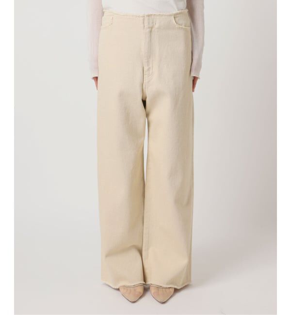 Plage「Ecru cotton パンツ」|デニム|