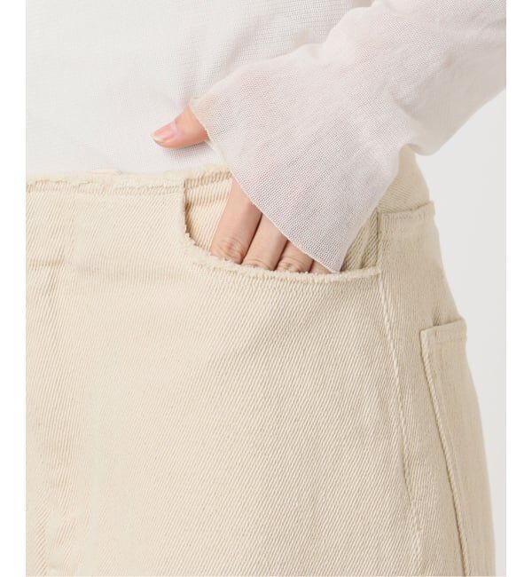 Plage「Ecru cotton パンツ」|デニム|