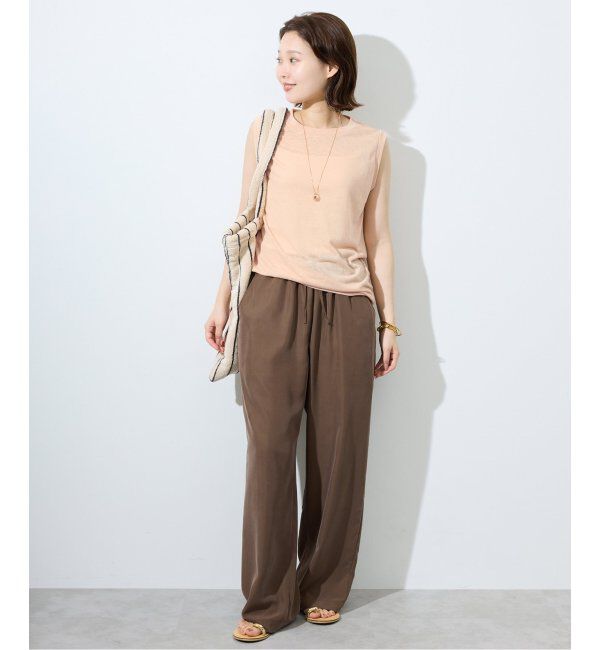 SLOBE IENA「《追加》スラブ天竺ノースリーブTEE」|Tシャツ・カットソー|