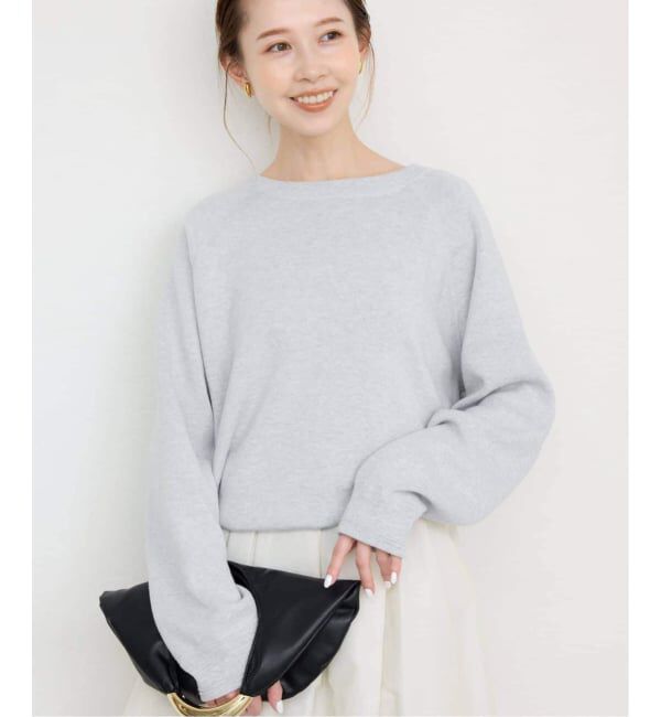 SLOBE IENA「《追加3》スムースオーバーニット」|ニット・セーター|グレー