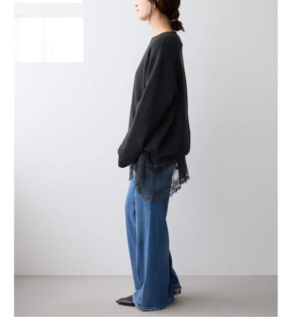 SLOBE IENA「《追加3》スムースオーバーニット」|ニット・セーター|