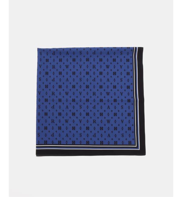 IENA「Raspail/ラスパイユ LOGORrint Scarf スカーフ  RA-20」|バンダナ・スカーフ|ブルー A