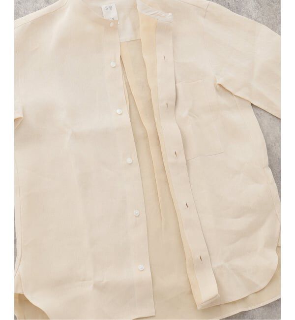 IENA LA BOUCLE「seya. セヤ RIVERMAN オーバーシャツ NK01283F142」|シャツ・ブラウス|