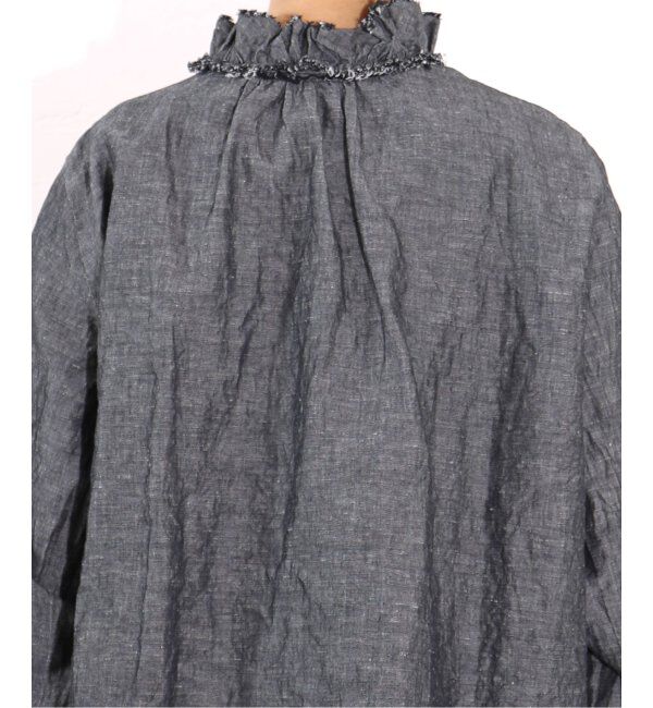 journal standard luxe「《追加》CLシャンブレー フリルブラウス」|シャツ・ブラウス|