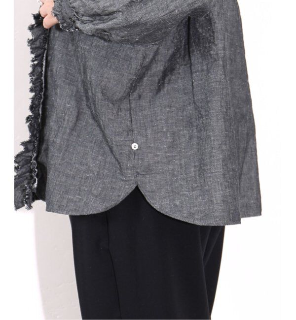 journal standard luxe「《追加》CLシャンブレー フリルブラウス」|シャツ・ブラウス|