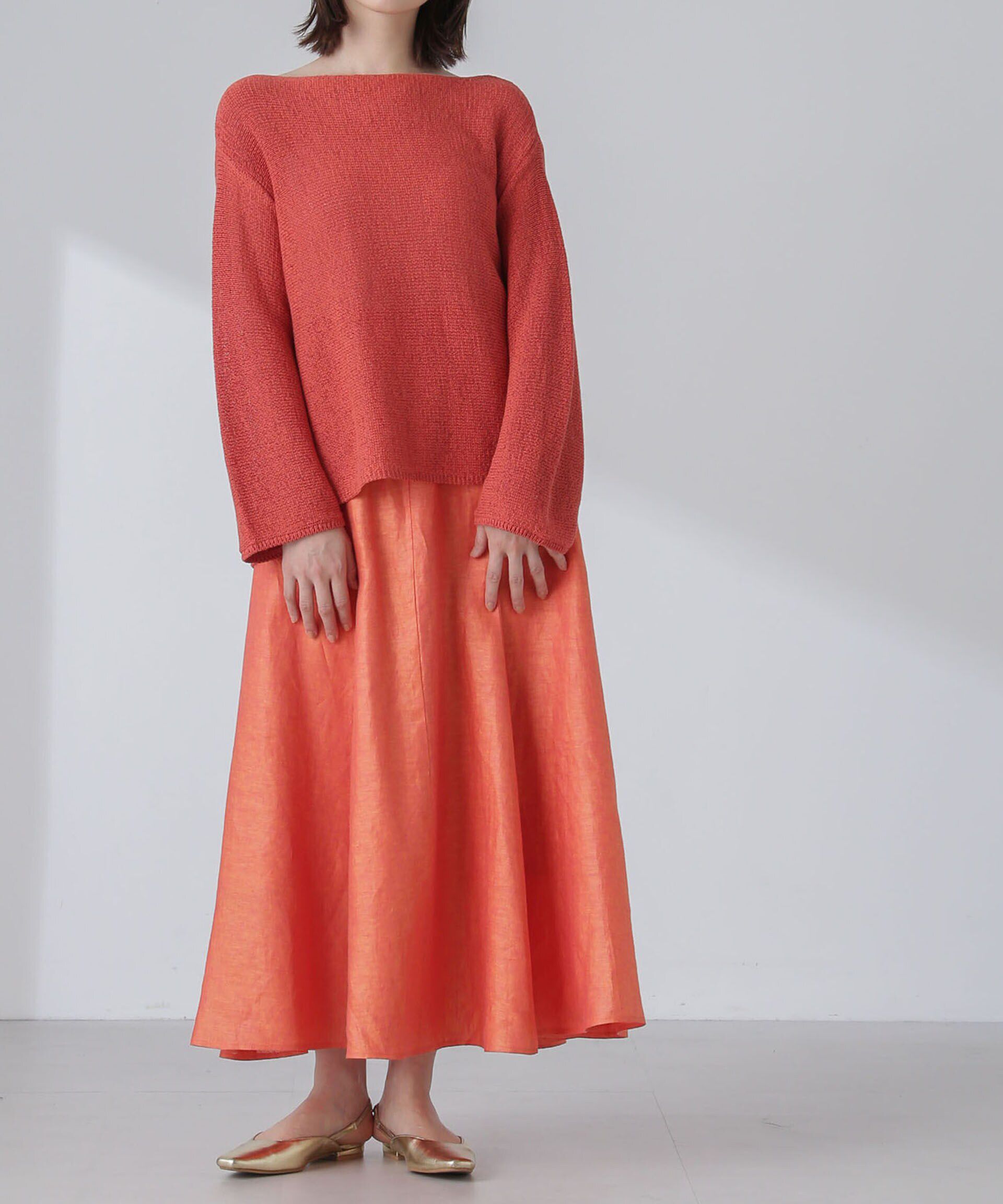 nano･universe「リネンフレアスカート(セットアップ可)」|スカート|