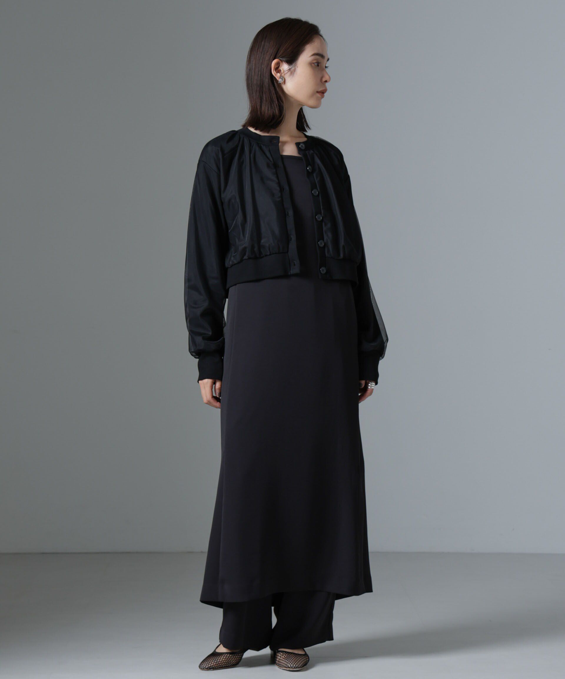 nano･universe「チュールコンビカーディガン」|Tシャツ・カットソー|