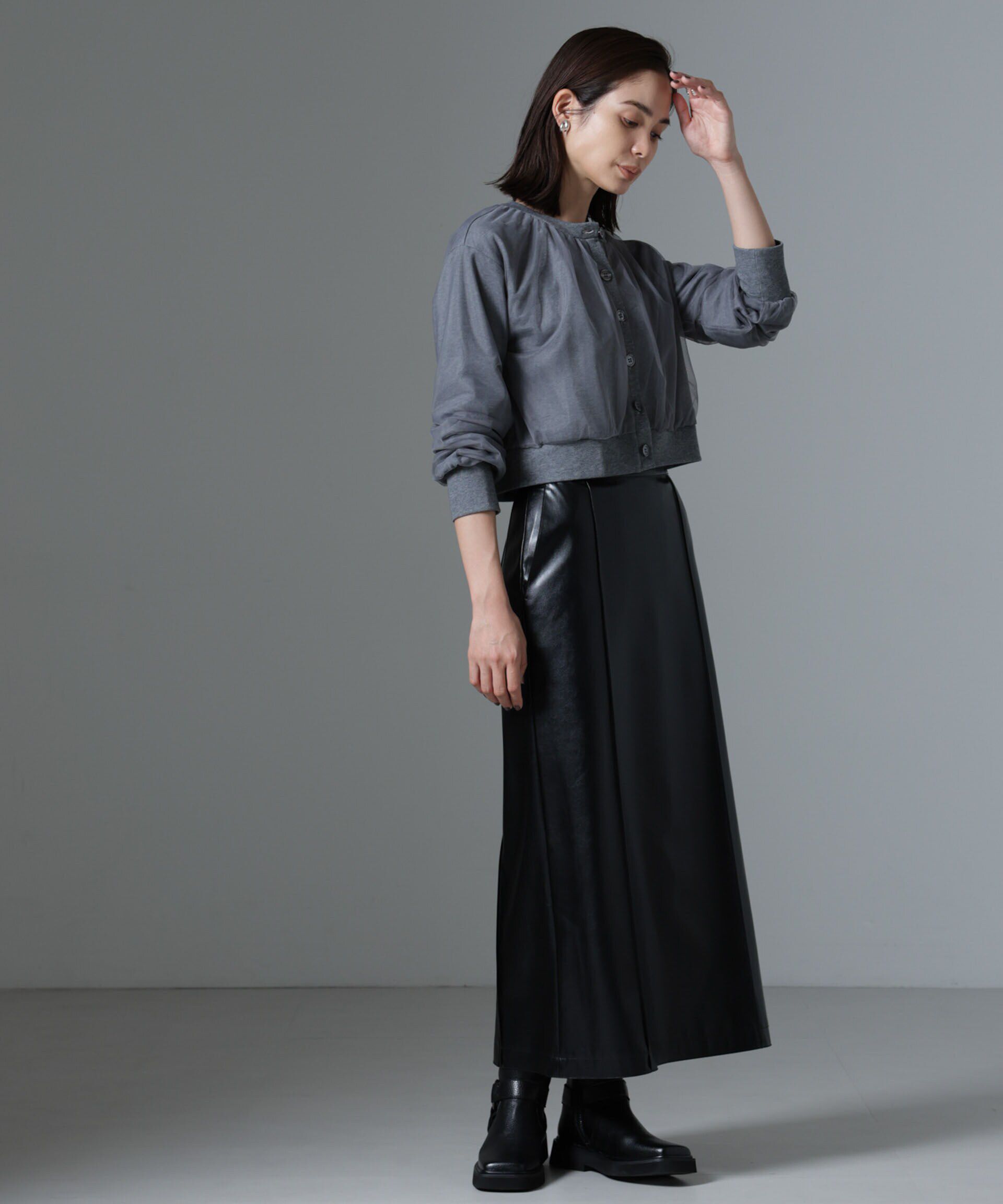 nano･universe「チュールコンビカーディガン」|Tシャツ・カットソー|