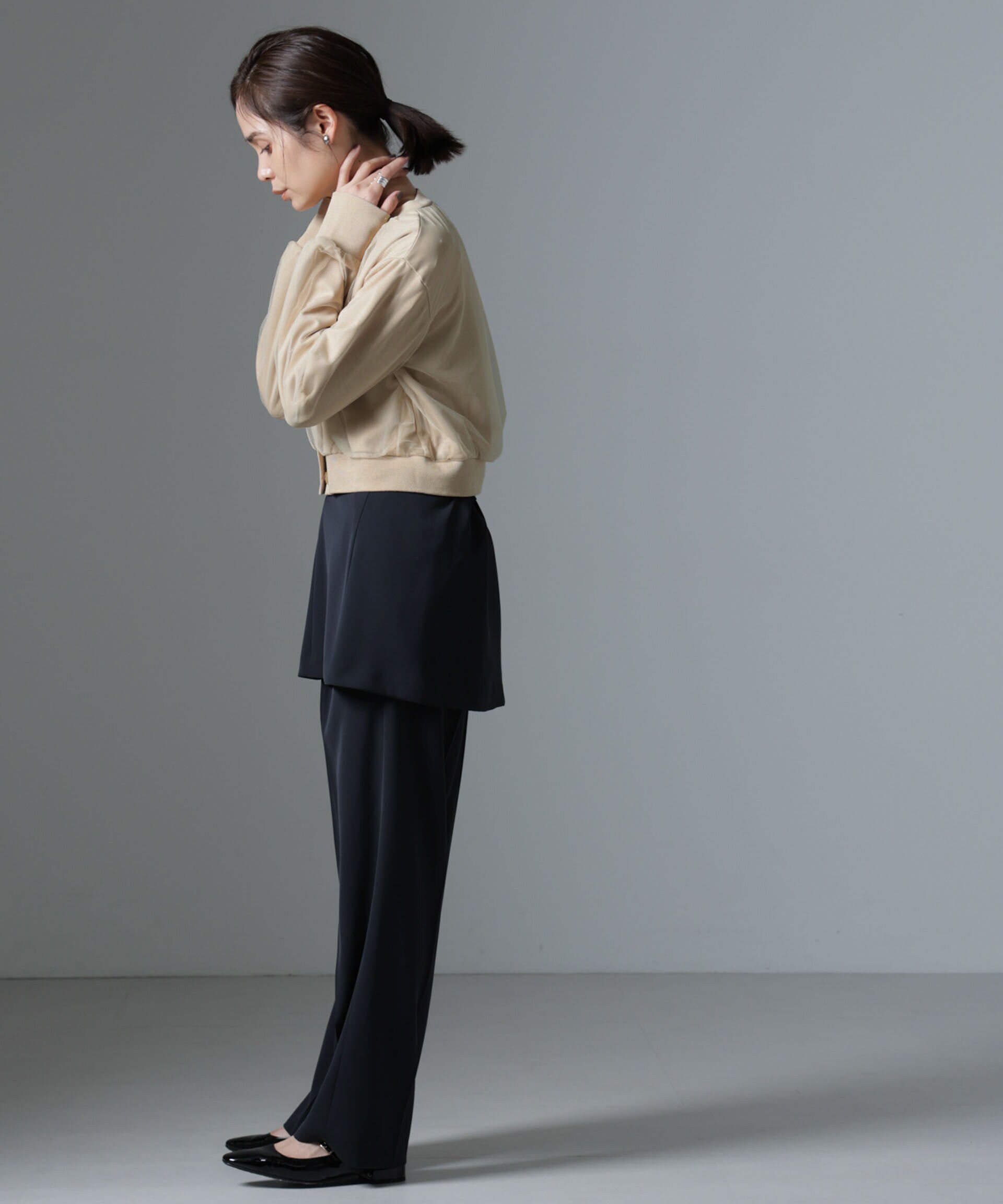 nano･universe「チュールコンビカーディガン」|Tシャツ・カットソー|