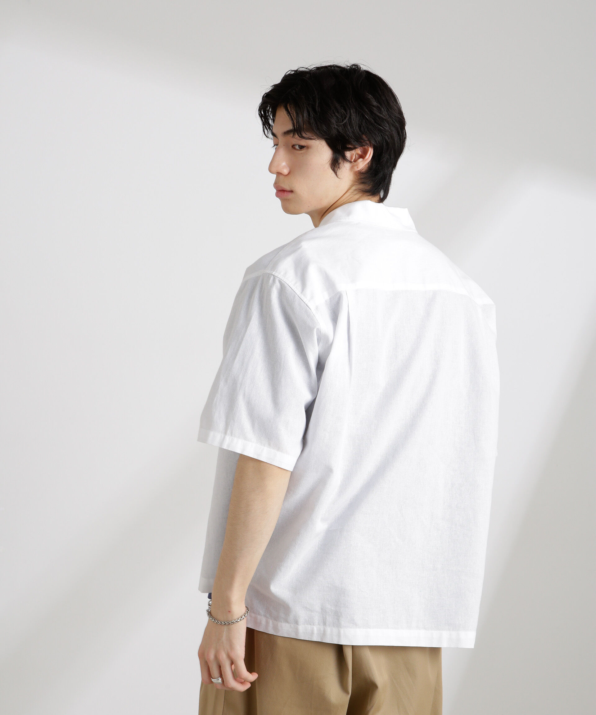 nano･universe「クールマックスリネンスキッパー」|シャツ・ブラウス|