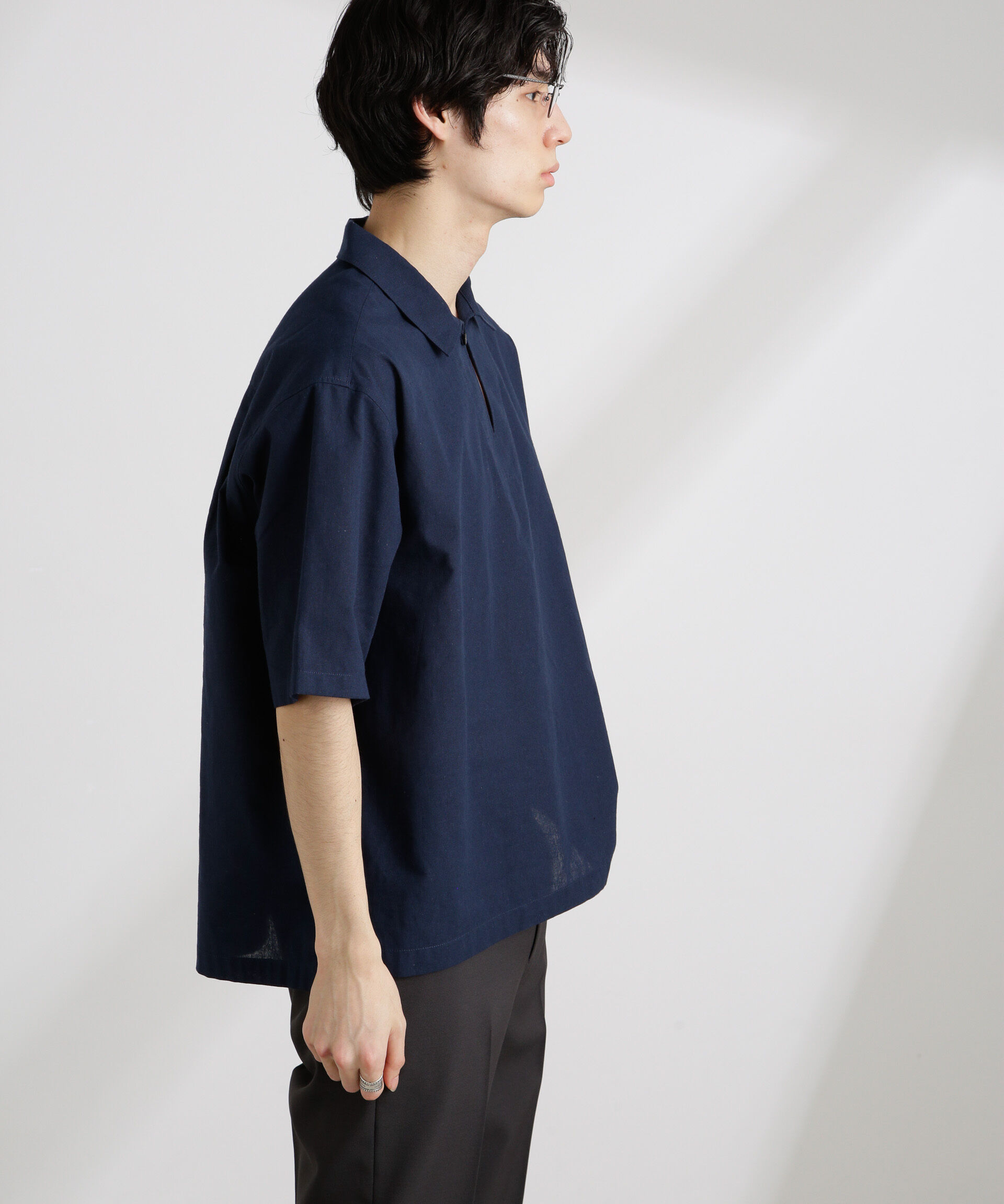 nano･universe「クールマックスリネンスキッパー」|シャツ・ブラウス|