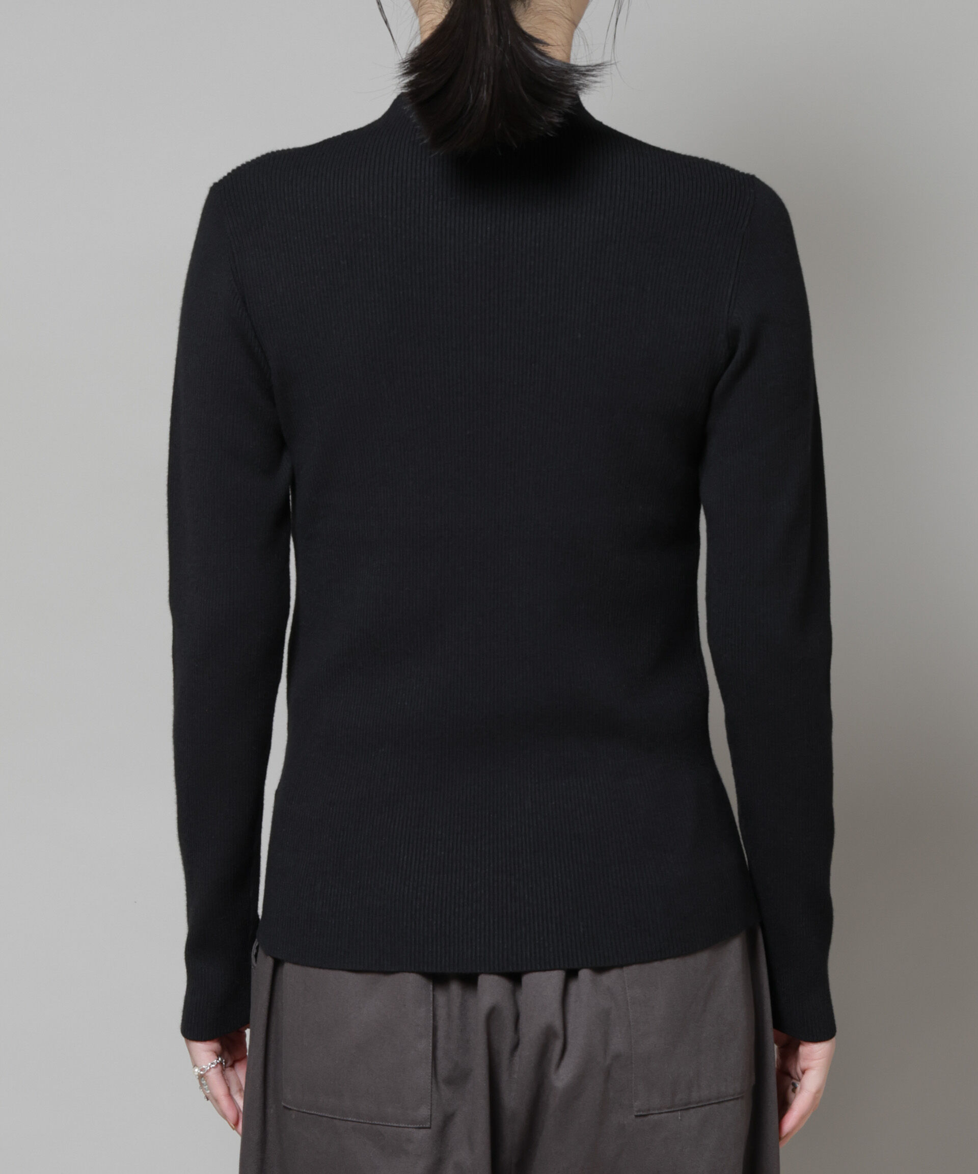 nano･universe「ハイネックリブニットトップス」|ニット・セーター|