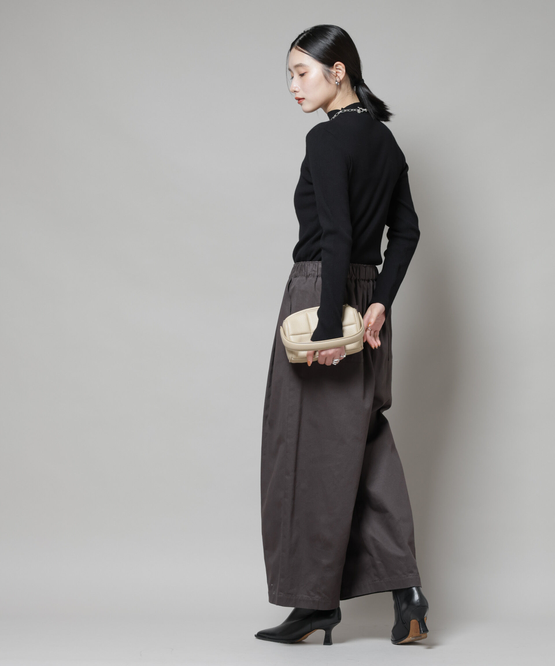 nano･universe「ハイネックリブニットトップス」|ニット・セーター|