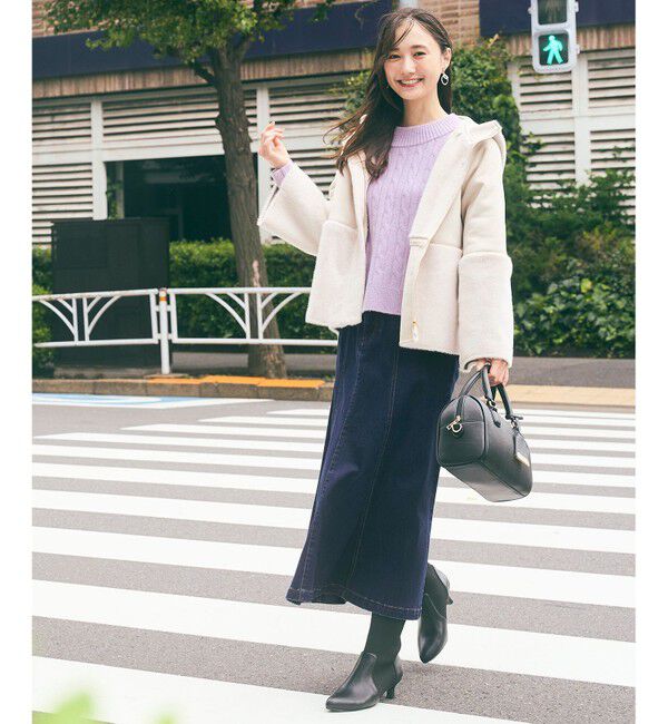 any SiS「【23.0~24.5cm】リブポインテッド ブーツ」|ショートブーツ|