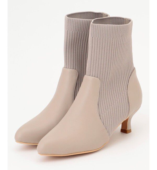 any SiS「【23.0~24.5cm】リブポインテッド ブーツ」|ショートブーツ|