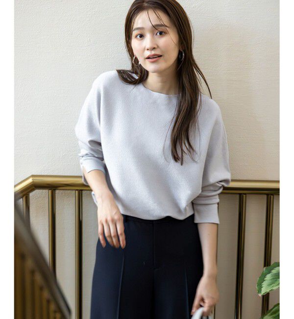 ANY SIS「CICA加工 ビューティドルマン ニット」|ニット・セーター|シルバー