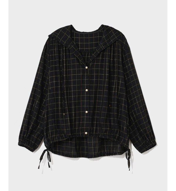 Grace Class「ラメチェックフーディー」|パーカー|