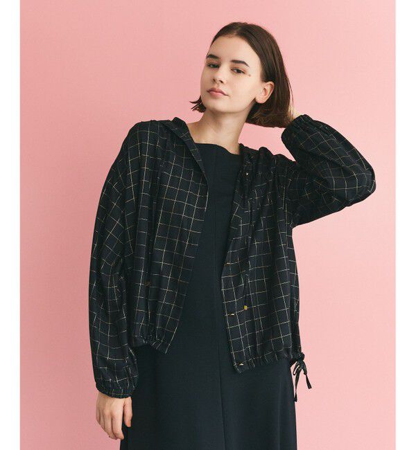 Grace Class「ラメチェックフーディー」|パーカー|