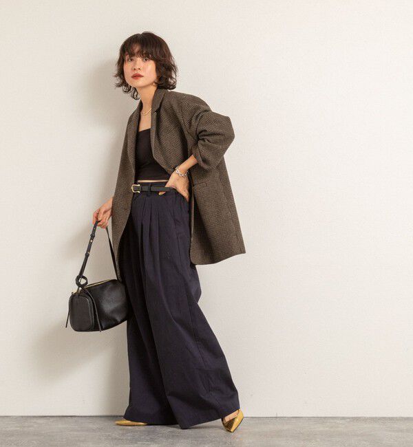 MAQWEL「【MAQWEL/マクウェル】ウォッシャブルタックワイドパンツ」|その他|