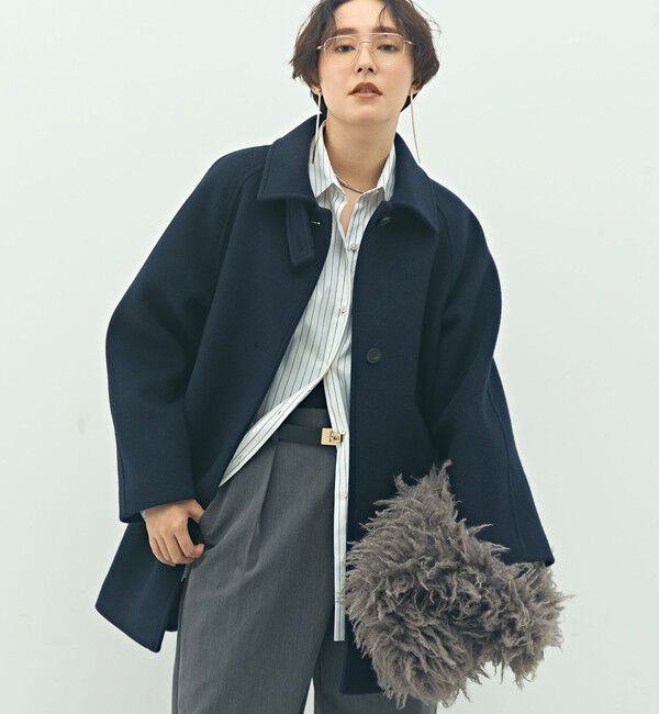 NOLLEY'S sophi「ステンカラー2WAYハーフコート」|ステンカラーコート|